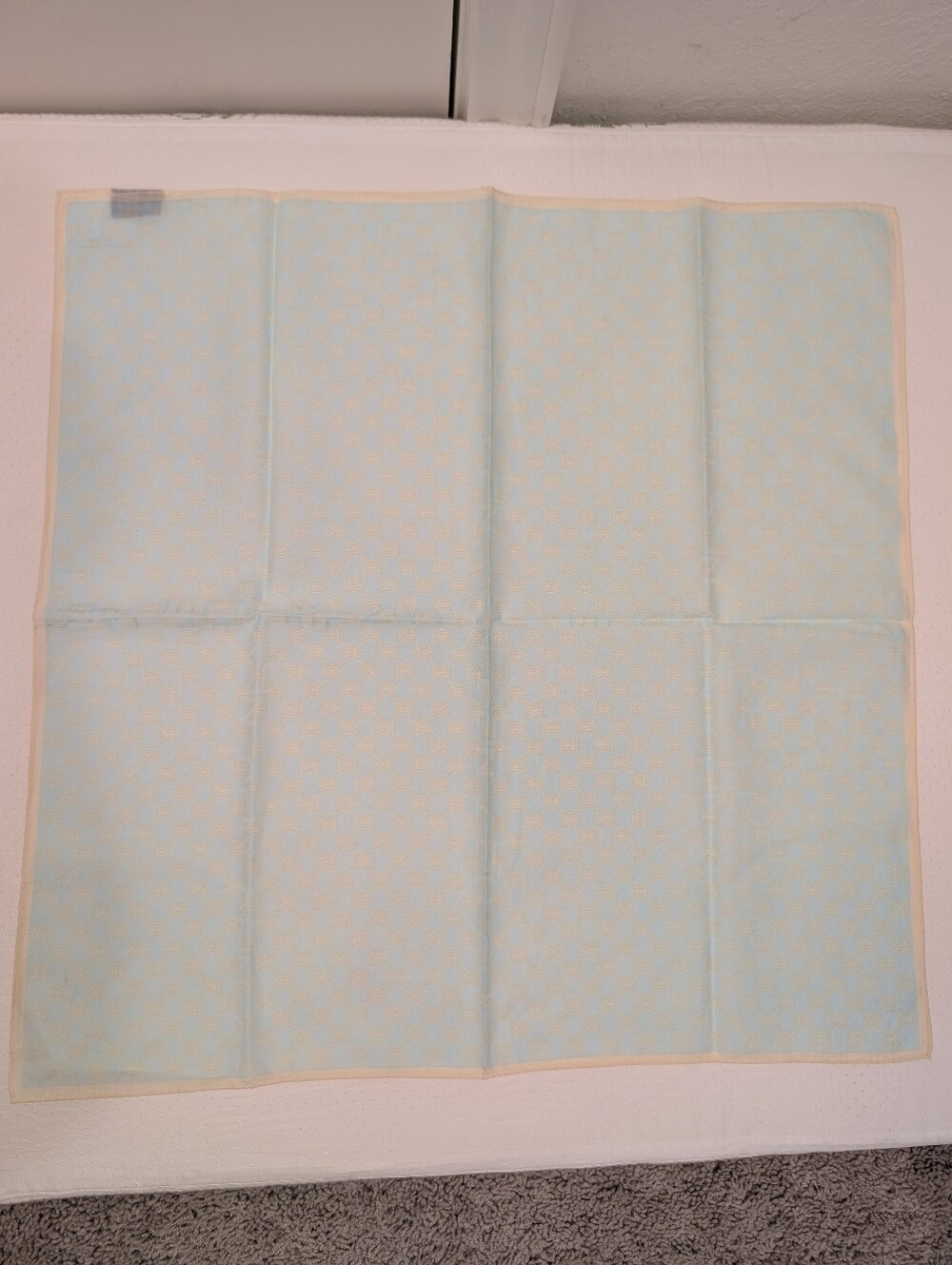 Celine Light Blue Soft Cotton Scarf